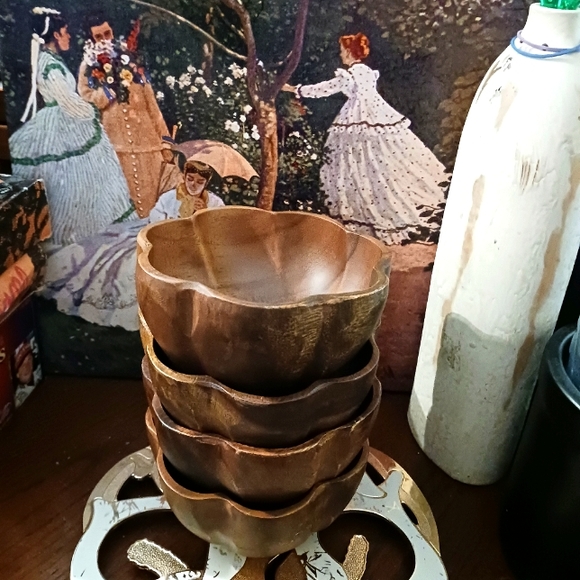 🥣Pacific Merchants Acacia Ware 6”×3" New! Vintage 🪵🥣🥗 Snacks. - Picture 1 of 10